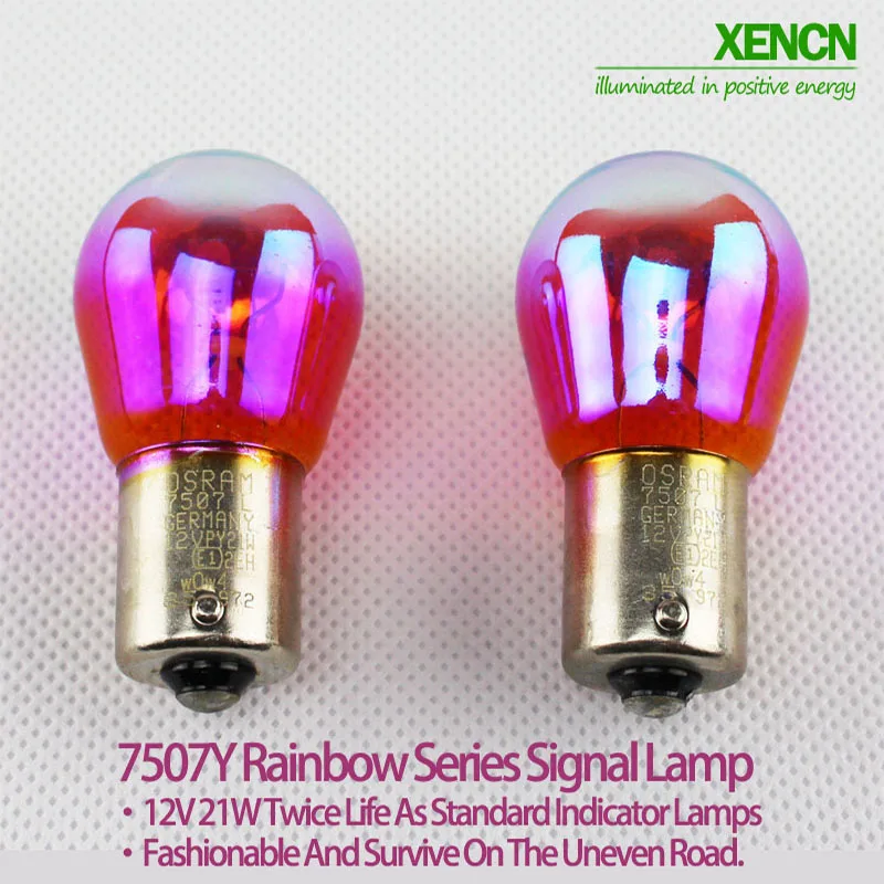 XENCN PY21W S25 12V 21W BAU15s автомобильный сигнальный светильник s Авто мин лампочка тормозной светильник Упаковка, лампы 2 шт