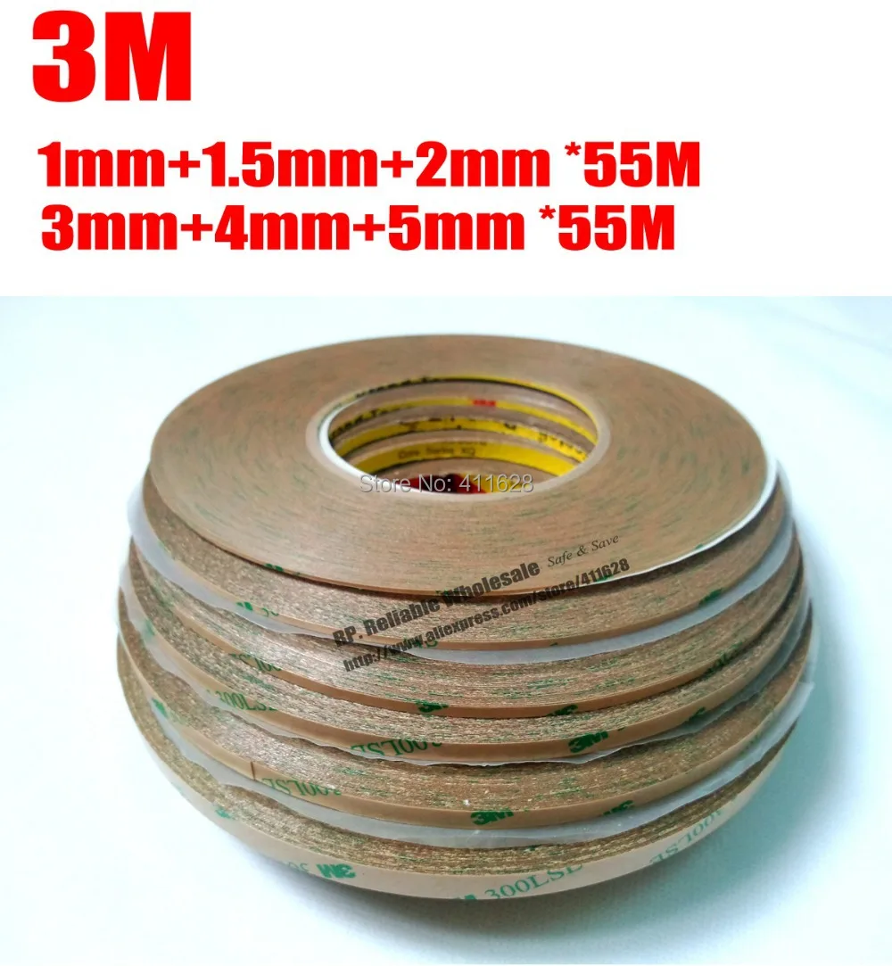 

Combined 6 Rolls (1mm/1.5mm/2mm/3mm/4mm/5mm) *55M Original 300LSE Clear Strong Adhesion Sticky for iphone Samsung HTC LCD Screen