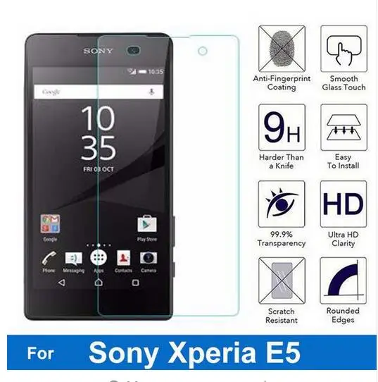 0 3 мм 9H закаленное стекло для Sony Xperia E5 f3311 f3313 Защитная пленка экрана Переднее +