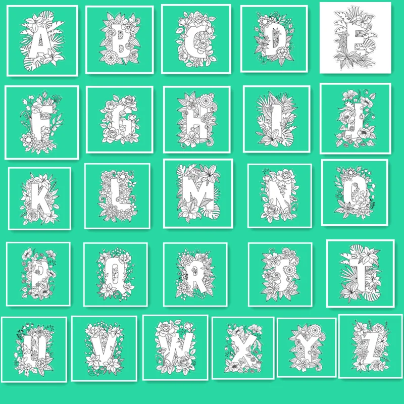 

Flower A-Z Alphabet Transparent Clear Silicone Stamp/Seal for DIY Scrapbooking/Photo Album Craft Decorative Clear Stamp 2019