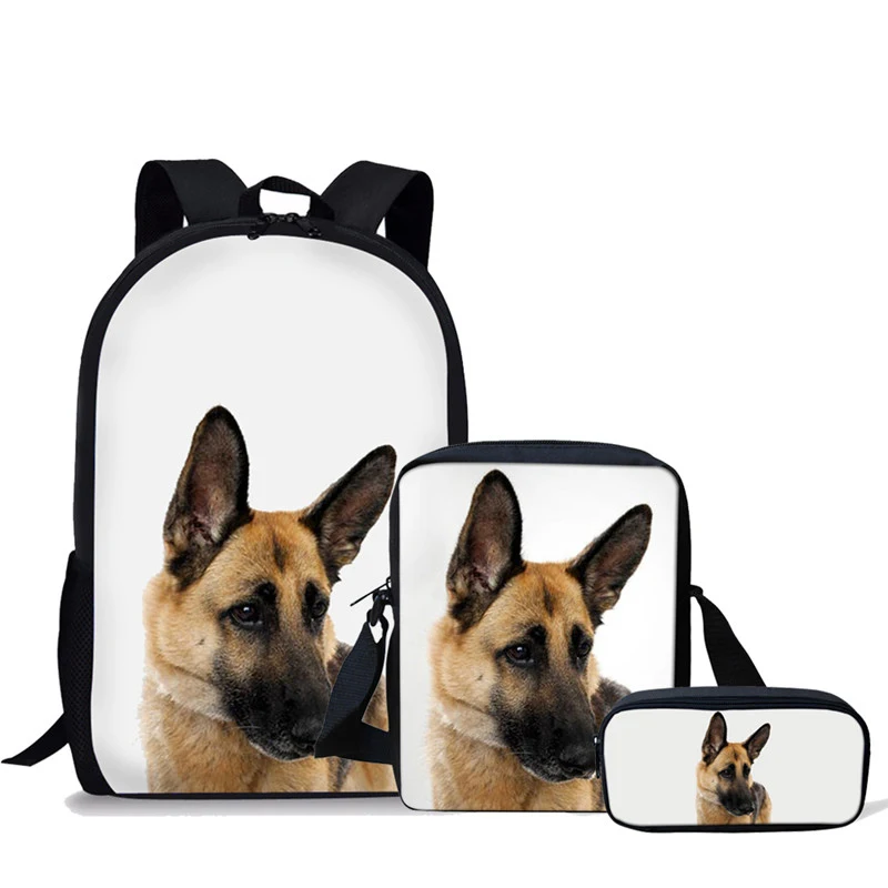 

NOISYDESIGN German Shepherd Printing Dogs Kids Bags for Girls School Backpack Teenager Schoolbag Children Backpacks Mochila