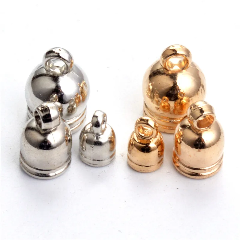 Акриловые концевые колпачки ccb бусинки из пластика с покрытием родия 6 мм 8 10 50