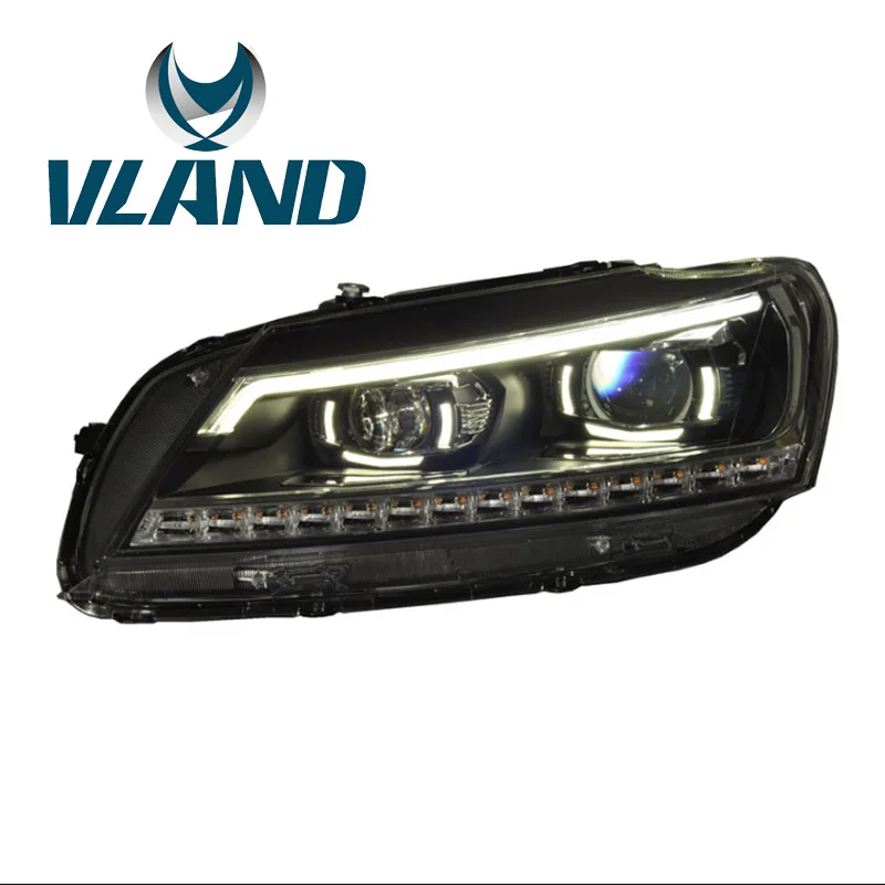 VLAND Заводская Автомобильная головная лампа для Passat B7 2012 2013 2014 2015 светодиодная