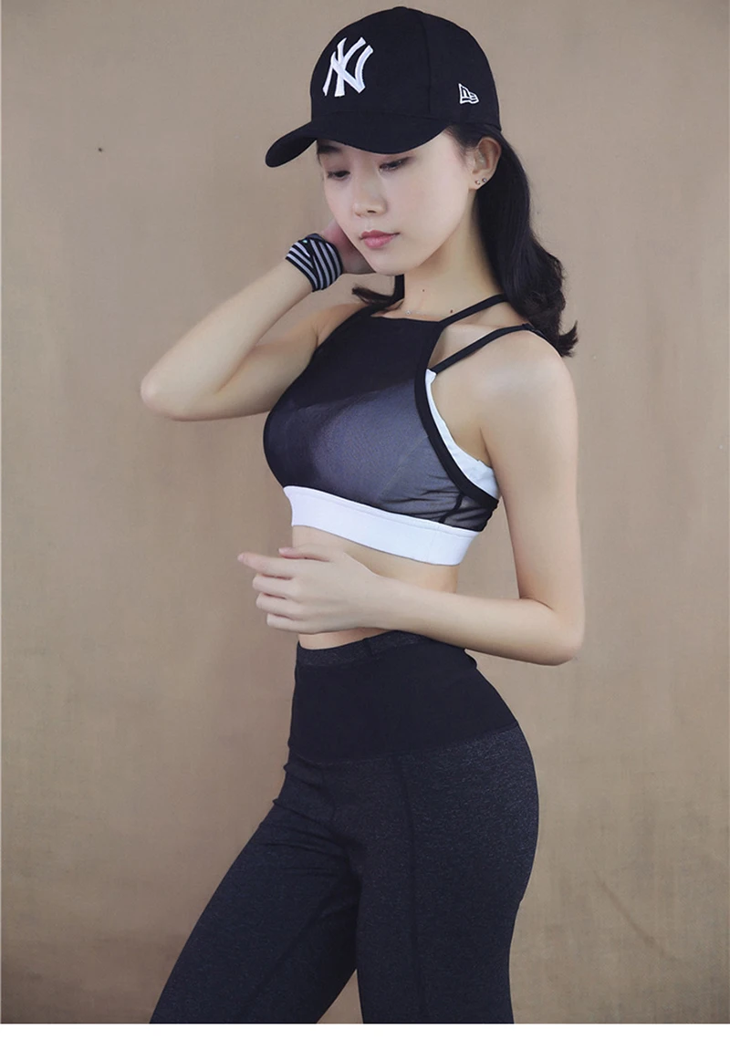 Crazyfit Йога Топ спортивный бюстгальтер футболка Для женщин без рукавов спандекс сетчатые бак Фитнес тренировки тренажерный зал пикантные Джерси жилет одежда