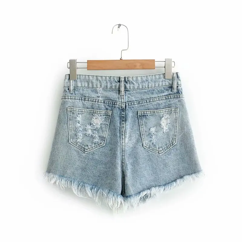 Popular XQ9-35-9042 European and American fashion wind-breaking jeans | Женская одежда