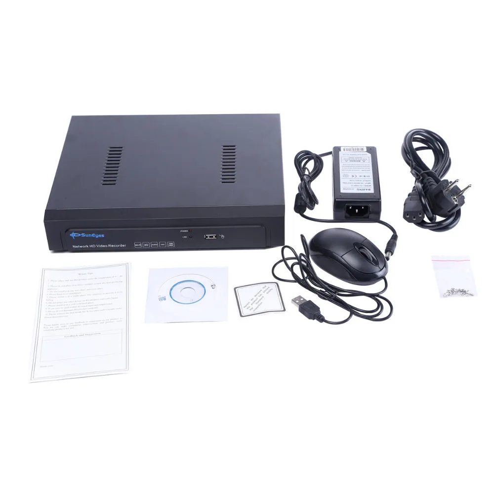 SunEyes SP-NVR-EH08 P2P 8ch NVR сетевой HD видео Регистраторы 720 P/1080 P ONVIF 1080P HDMI Выход 1U |