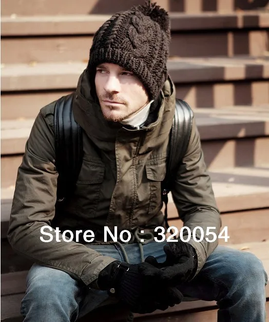 Бесплатная доставка (1 шт.) 2013 Новинка зимняя шапка для мужчин и женщин/мужская
