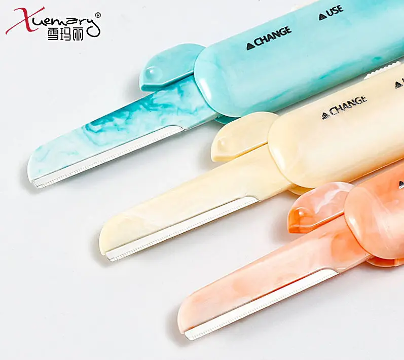 Xuemali Professional Makeup Beauty Face &ampEyebrow Hair Removal Safety Razor Trimmer Colorful EyebrowTrimmers Tool | Красота и