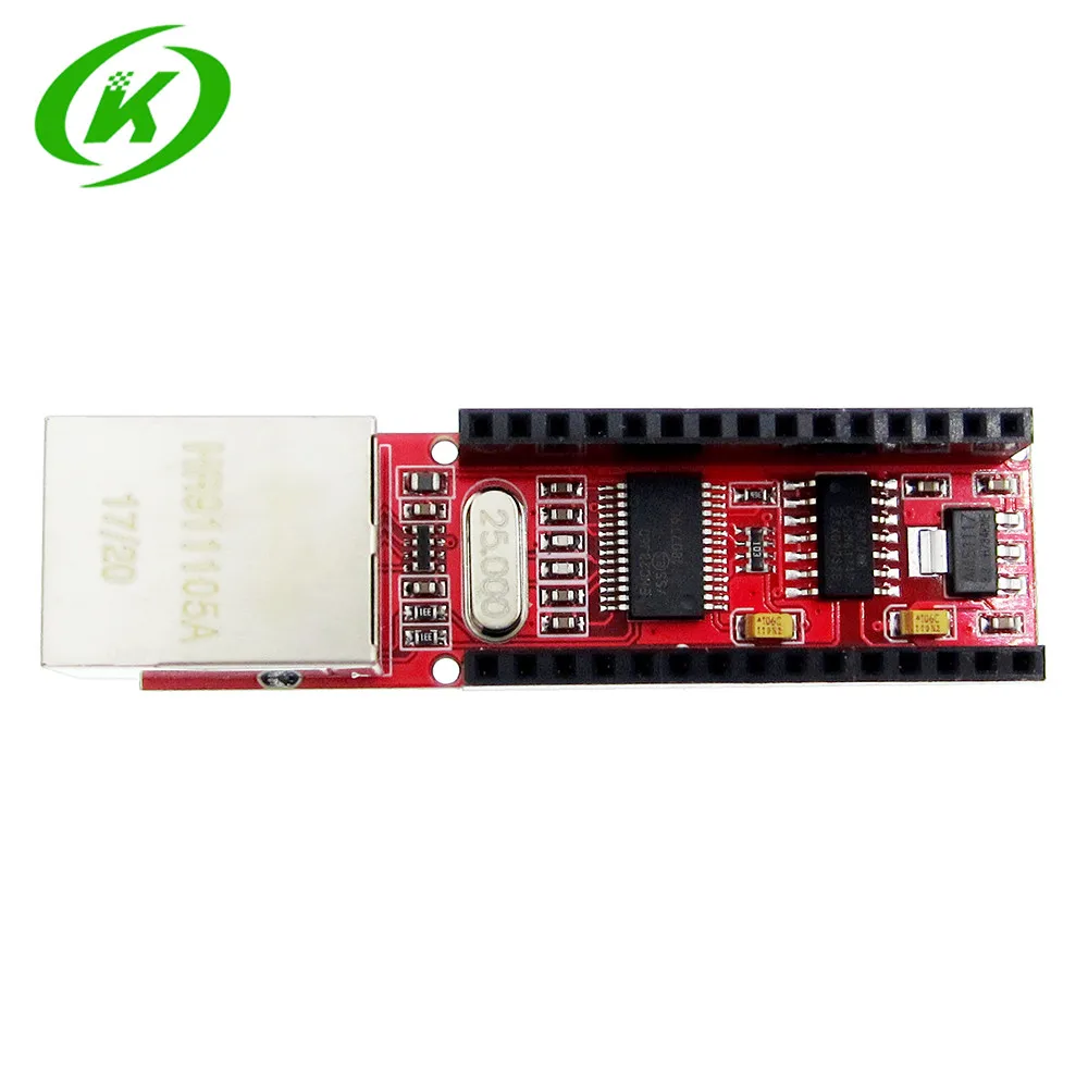 Сетевой экран ENC28J60 V1.0 Nano V3 Ethernet-экран RJ45 HR911105A с контактами 1 шт. | Компьютеры и офис