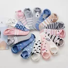 Женские хлопковые носки, стереоскопические, милые, животные, женские, Kawaii, кошка с собакой, летние короткие носки, женские, повседневные, мягкие, забавные носки