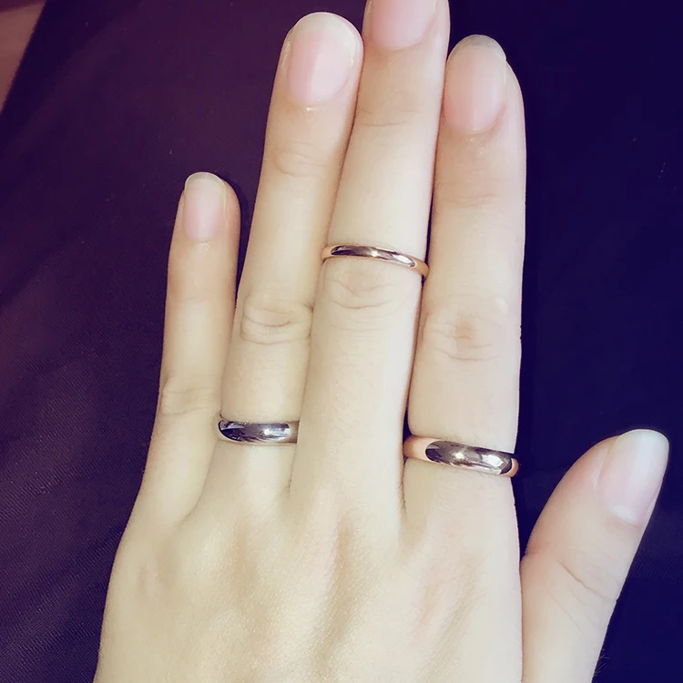 Парные кольца YUN RUO из розового золота 2020 пробы унисекс ювелирные изделия 316 л