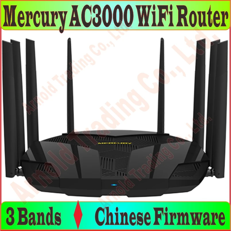 Беспроводной роутер с 8 антеннами подбородка 802.11AC 3 диапазона 3000 м два 2 4 ГГц + 5