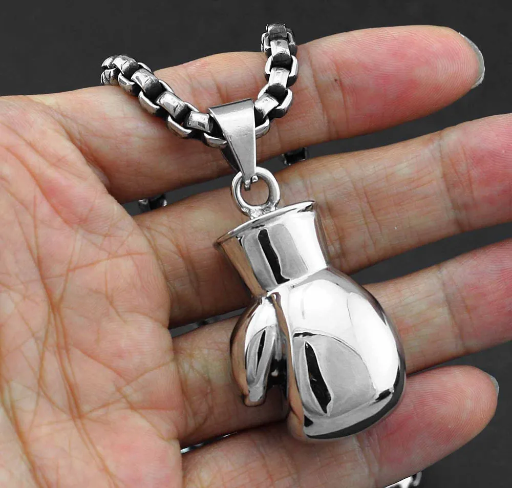 Байкерские мужские 316L из нержавеющей стали Огромные твердые боксерские перчатки