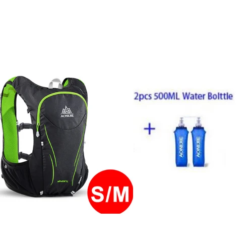 SM and bottles AONIJIE 5L открытый спортивный рюкзак для женщин/мужчин марафон гидратационный жилет пакет для обмена Велоспорт Пешие прогулки Бег сумка для воды - Цвет: SM and bottles