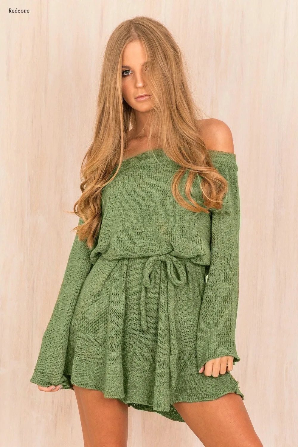 Redcore женские зимние взрыв утолщение пикантные модные тонкий свитер платье |