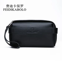 feidikabolo men wallet 100 genuine leather purse mens clutch wallets handy bags black business carteras mujer wallets man bags