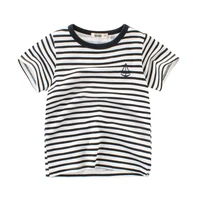 kids fashion 2022 boys t shirts summer style striped cotton short sleeve children sweatshirt tops 2 3 5 6 7 8 years kids tshirts
