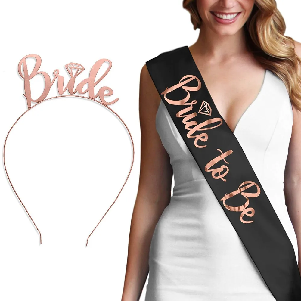 Роза золото алмаз невесты быть пояс тиара Корона головная повязка Набор