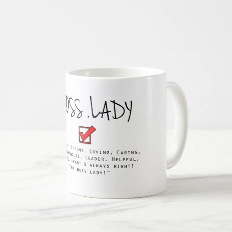 Кофейные кружки Boss Lady 11 унций подарки на день рождения День матери отцов подарок