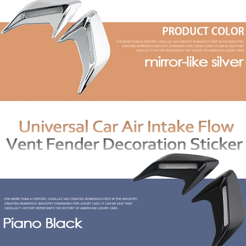 LENTAI 1 шт. капот автомобиля боковые вентиляционные отверстия наклейки акула