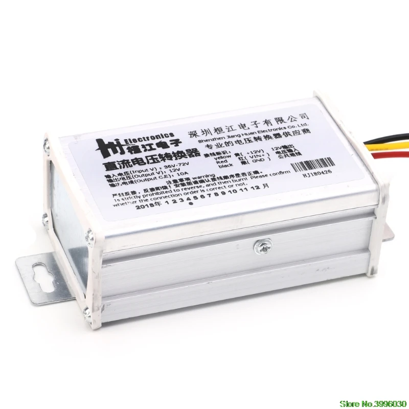 DC 36V 48V 72V To 12V 10A 120W преобразователь адаптер трансформатор для электровелосипеда