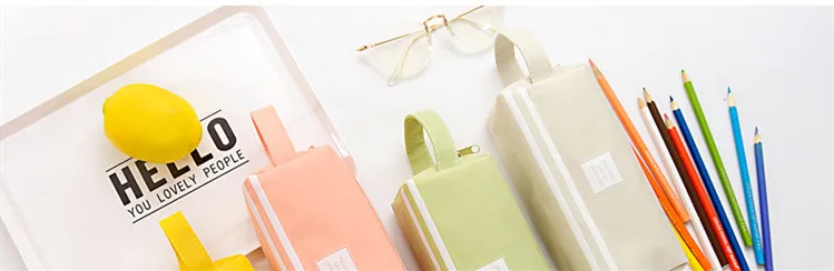Чехол для карандашей trousse scolaire pink ferace cartuchera para lapices school etui kawaii холст большой емкости kalem kutusu newme box