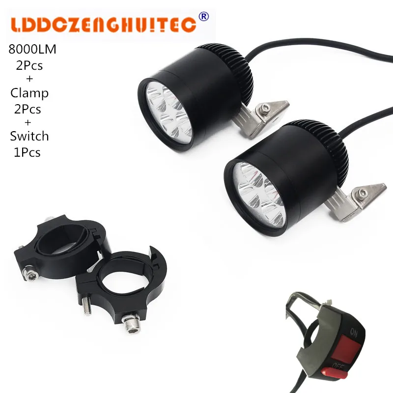 Lddczenghuitecrcycle фара 12 в 24 40 Вт Светодиодная мотоциклетная светодиодная для вождения