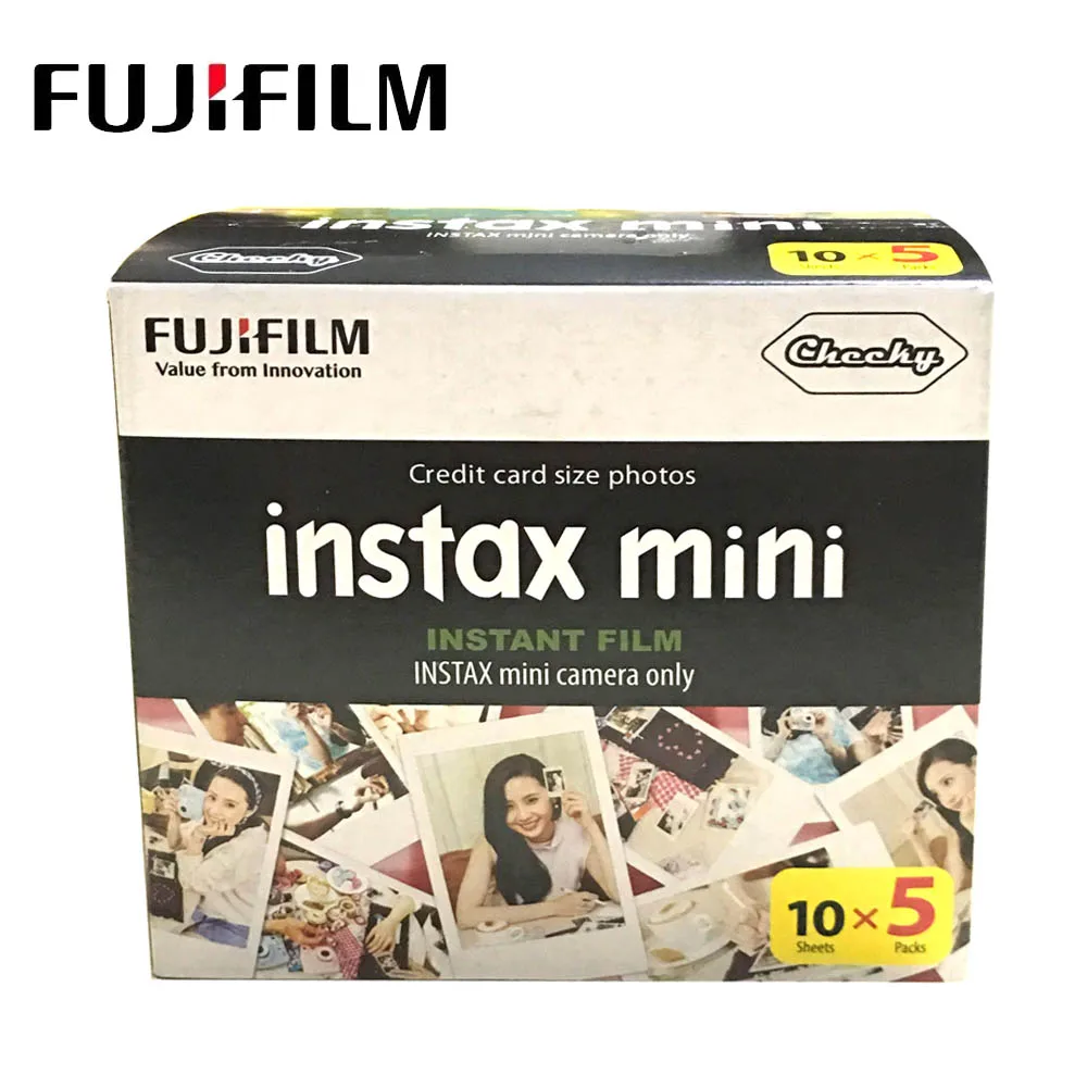 

Fujifilm Instax Mini Film White Edge 50 Sheets Fuji Instax Mini LiPlay 11 9 8 7s 70 90 SP-2 LINk Instant Camera Photo Film Paper