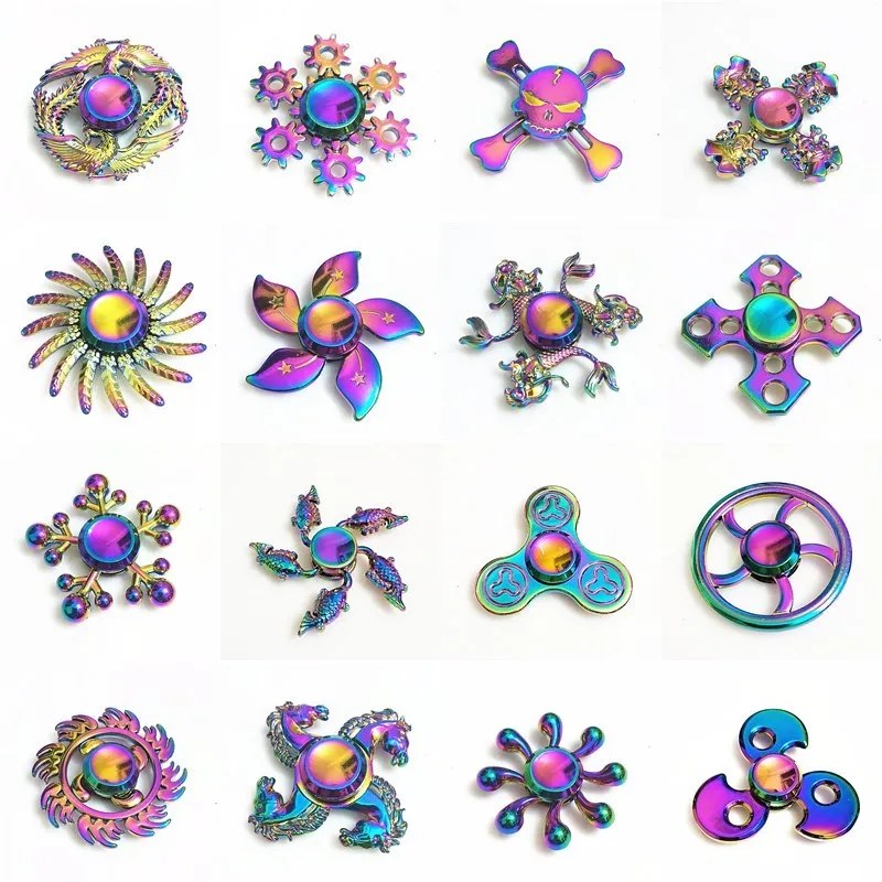 Красочные феникс красочные Непоседа Спиннер EDC ручные блесны аутизм СДВГ Дети