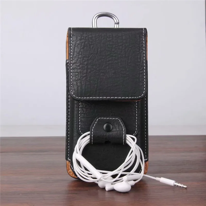 Универсальный кожаный чехол-бумажник с клипсой для ремня сумки телефона чехол H10