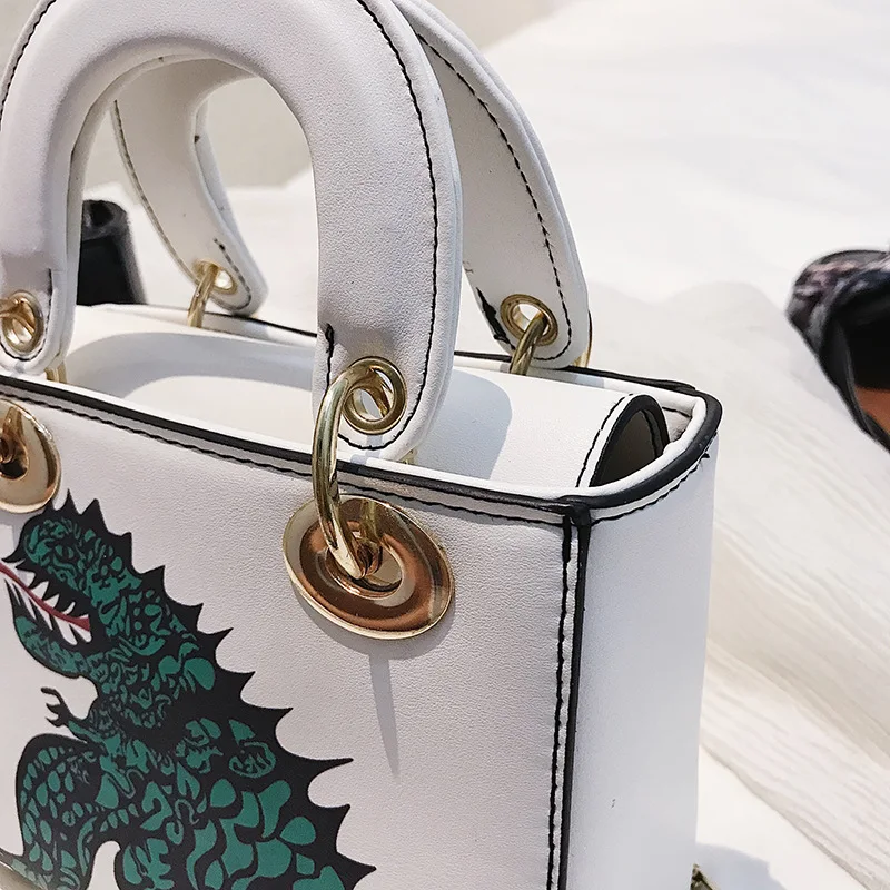 2018 Новая мода корейский стиль WomenBag динозавр один сумка Кроссбоди мешок леди