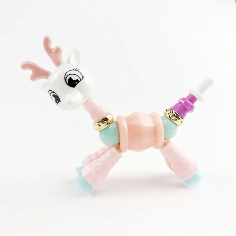 TOY027 Креативный изысканный браслет, скрученные магические ювелирные изделия, игрушечный браслет с животными, Классические Вечерние модные милые подарки для девочек-TOY021 - Цвет: TOY027