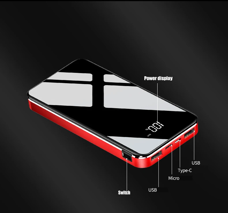 SOODOO 10000 мАч Внешний аккумулятор для iPhone samsung huawei type C PD Быстрая зарядка+ быстрая зарядка 3,0 USB внешний аккумулятор