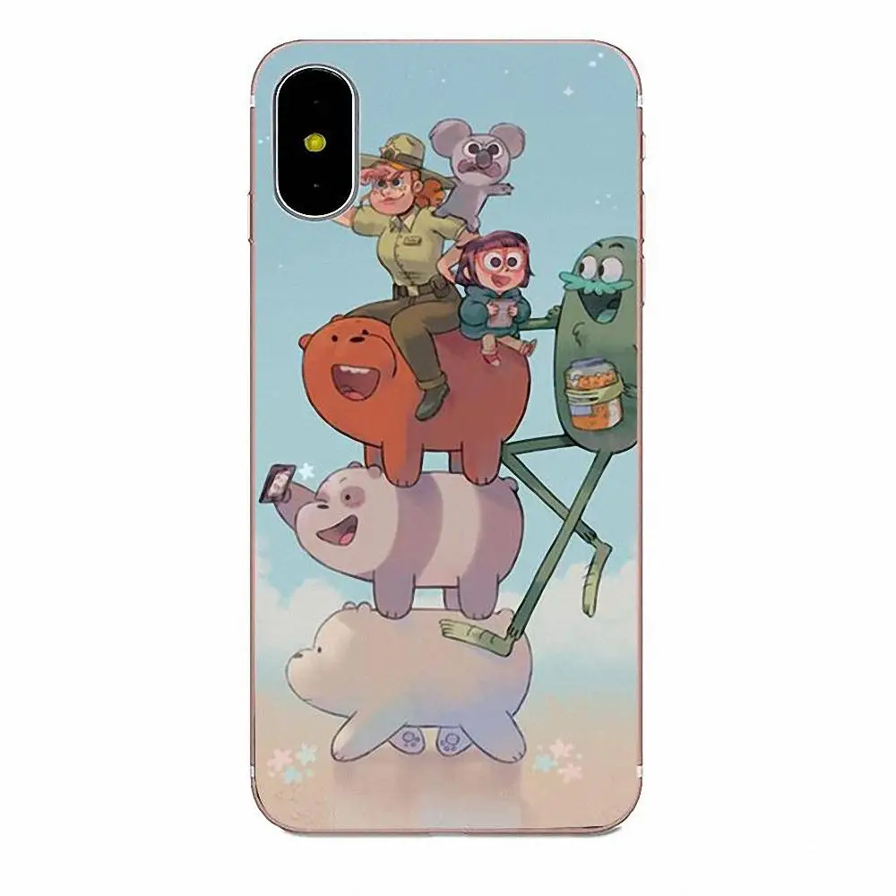 as picture Для Xiaomi Redmi Mi Note 7 8 9 SE Pro Lite Go Play TPU мягкие Аксессуары для телефонов, чехол, Мы Голые Медведи - Цвет: as picture