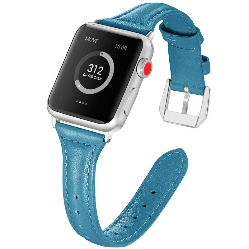 Кожаный ремешок с принтом для apple watch 5 6 band 44 мм 40 42 38 браслет наручных часов iwatch series