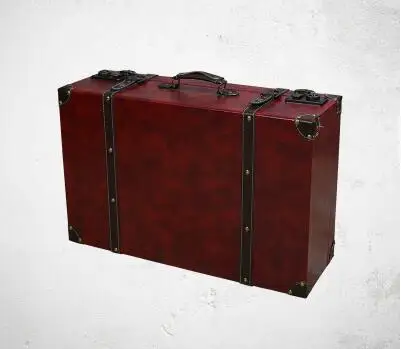 Креативный деревянный ящик для костюма, коробка для хранения одежды, чехол для багажа, 3 размера, украшения для дома, винтажный барный реквизит для фотографий, оконный дисплей