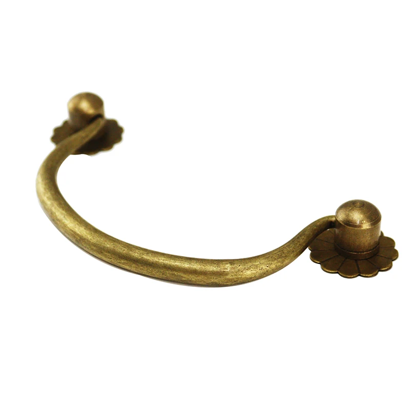 Латунные ручки Винтаж цветок ручка закладки ящик шкаф для ювелирных коробок