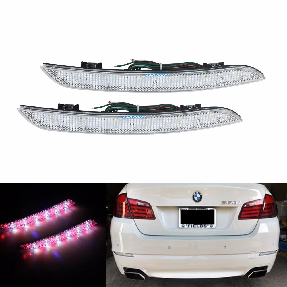 ANGRONG 2x светоотражатель заднего хода для BMW F10 F11 F18 5 Series (CA179)|brake light|bumper reflectordrl led |