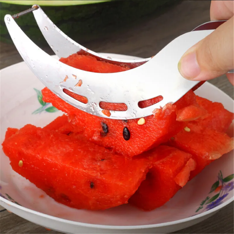 

Stainless Steel Watermelon Slicer Cutter Knife Corer Fruit Vegetable Tools Melon Scoops Ballers for Summer Party