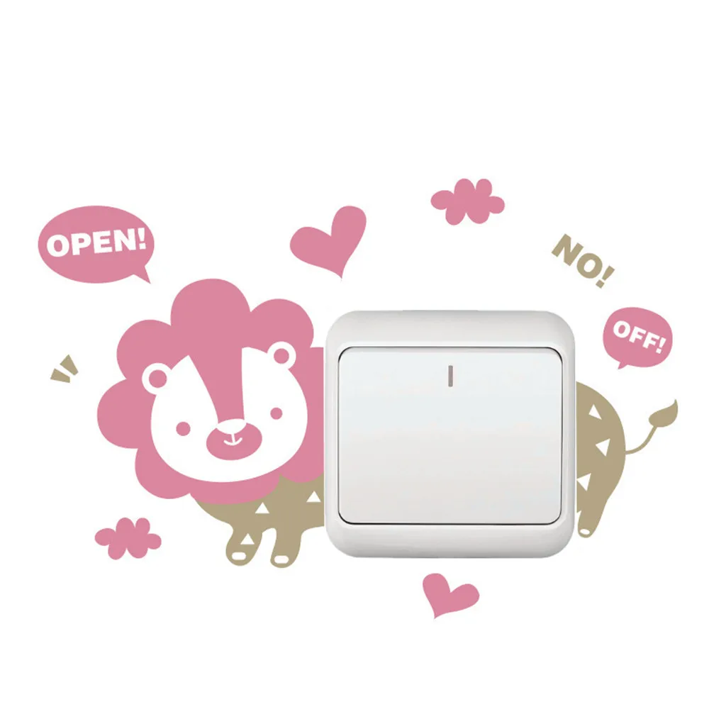 

2020 Lovely Cat Light Switch Phone Wall Stickers For Kids Rooms Diy Home Decoration Cartoon Animals Wall Decals Pvc Mural Art