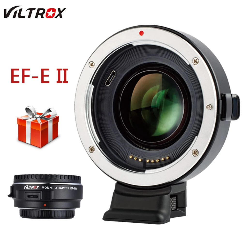 Viltrox EF E II адаптер для крепления объектива Автофокус редуктор скоростной