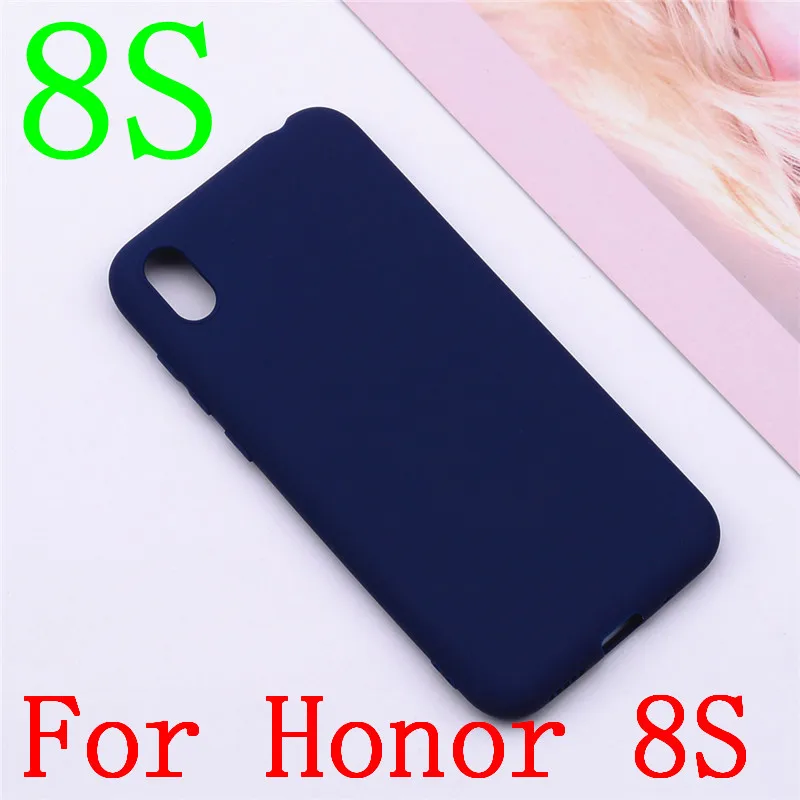 Dark Blue 8S Чехол для Honor 8A 8 S, чехол для Huawei Honor 8A, JAT-LX1, 8 A, силиконовый чехол из ТПУ, чехол для телефона Huawei Honor 8 S, KSE-LX9, 8 S, силиконовый чехол - Цвет: Dark Blue 8S