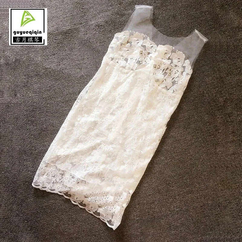 2017 сексуальное летнее платье без бретелек женское открытое кружевное с крючками