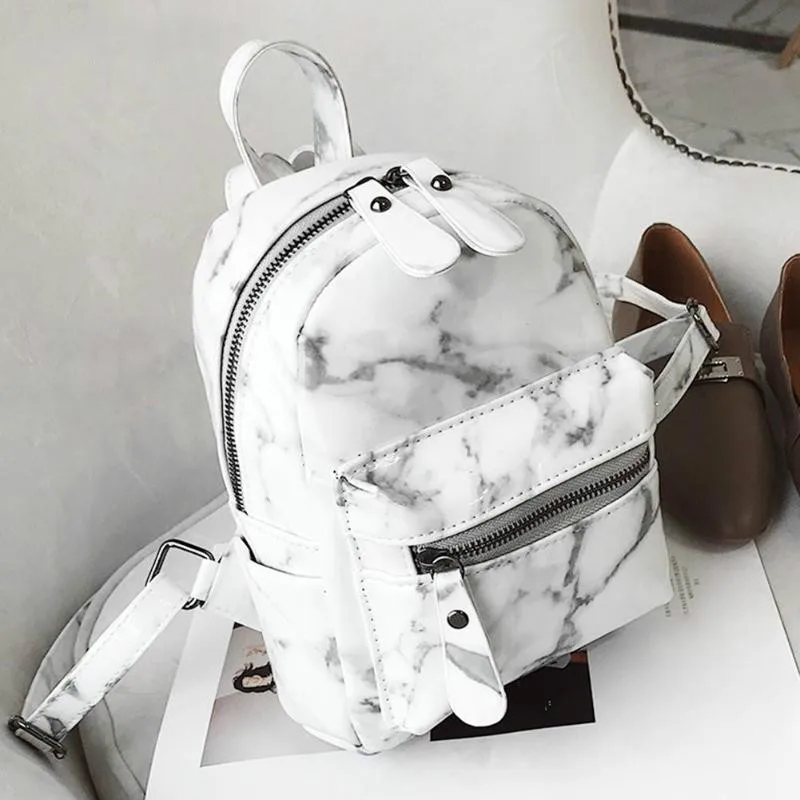 Мрамор узор рюкзаки для школы девочек подростков женские маленькие рюкзак из