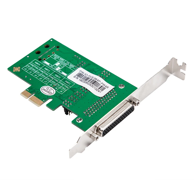 Последовательный адаптер 4 порта RS 232 последовательный DB9 PCI Express RS232 в PCIe плата