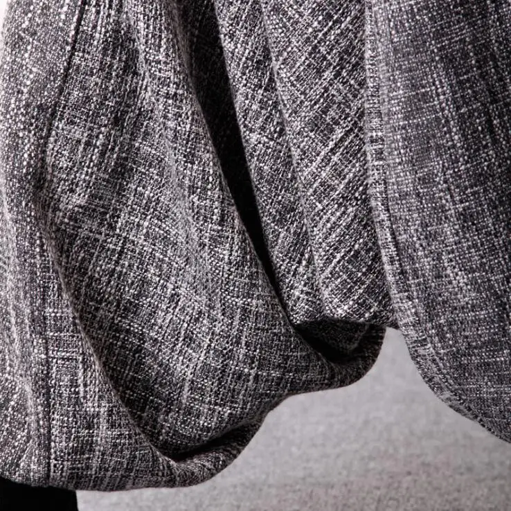 

Spring and Autumn Linen Loose Large Size Casual Trousers Elestic Waist Harem Ankle-length Pants Woman