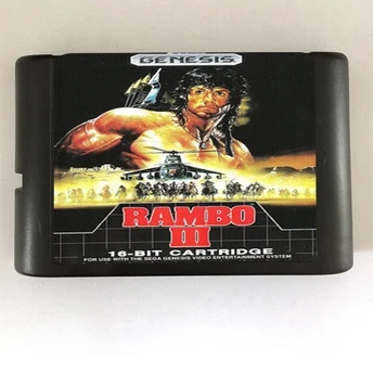 Высококачественный 16-битный игровой картридж Sega MD для системы Megadrive Genesis-Rambo III |