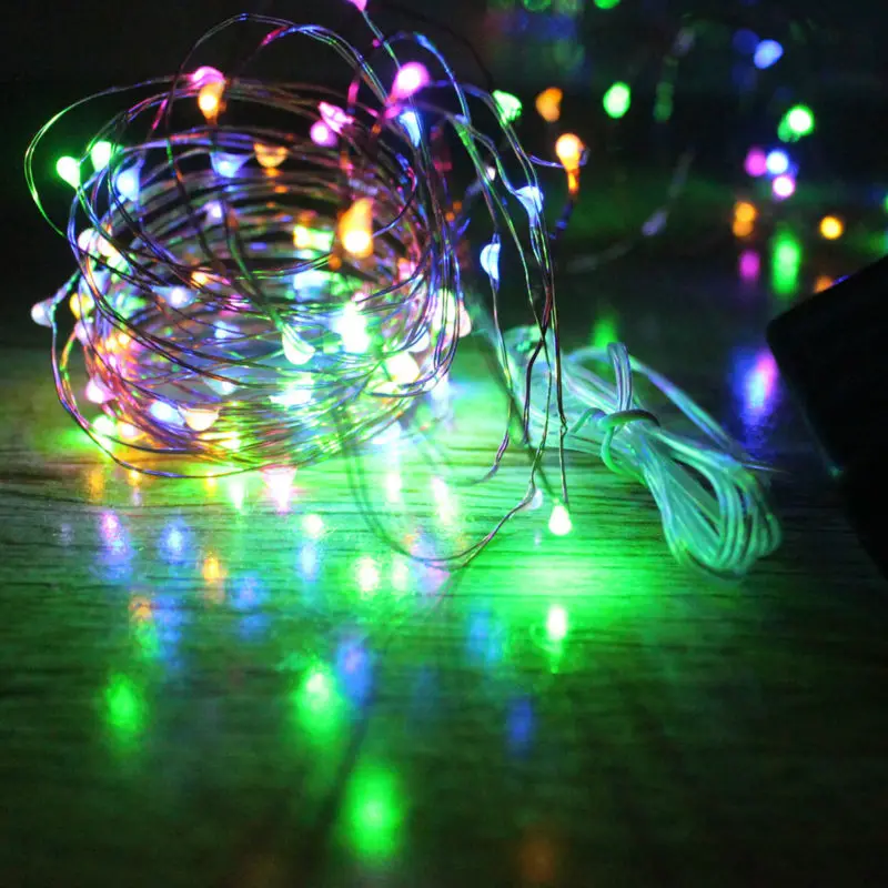 MJJC Solar Powered LED Fairy Lights 10M 100 Copper Wire String for Patio Christmas Decorations Outdoor Waterproof | Лампы и освещение
