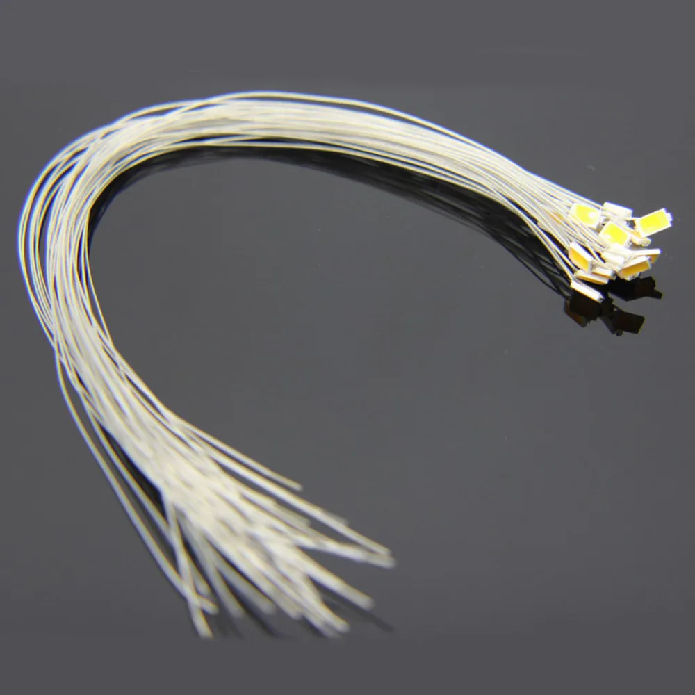 T5730 20 шт Предварительно Проводные провода SMD Led припаянные micro litz 5730 Новый 3 в яркий