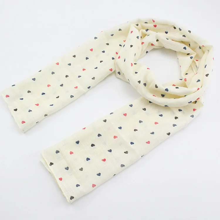 Новинка 2017 года зима милый сердцу печати стиль детский шарф Одежда для девочек